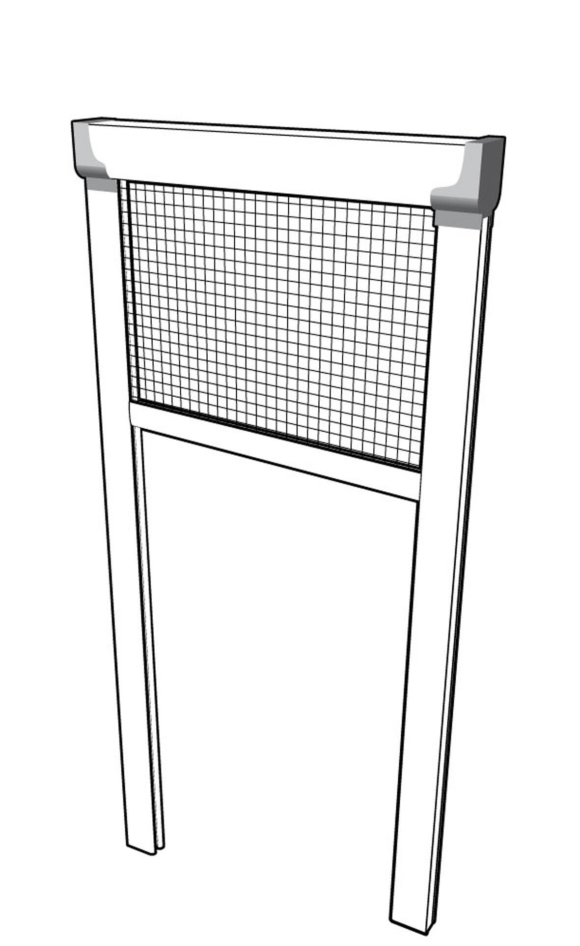 Moustiquaire H160xl125cm enroulement vertical/fenêtre MOUSTIKIT OPTIMA PVC blanc - 10