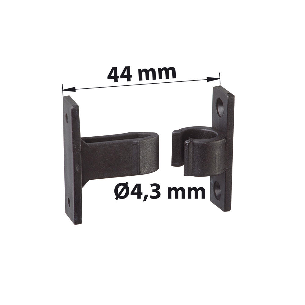Arrêt à pince composite noir, H.50 x L.50 x P.20 mm AFBAT - 2