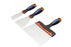 Truelle De Plâtrage Inox 80x60 Mm Avec Manche Bois – Angle Externe 90°, Pratique Et Ergonomique