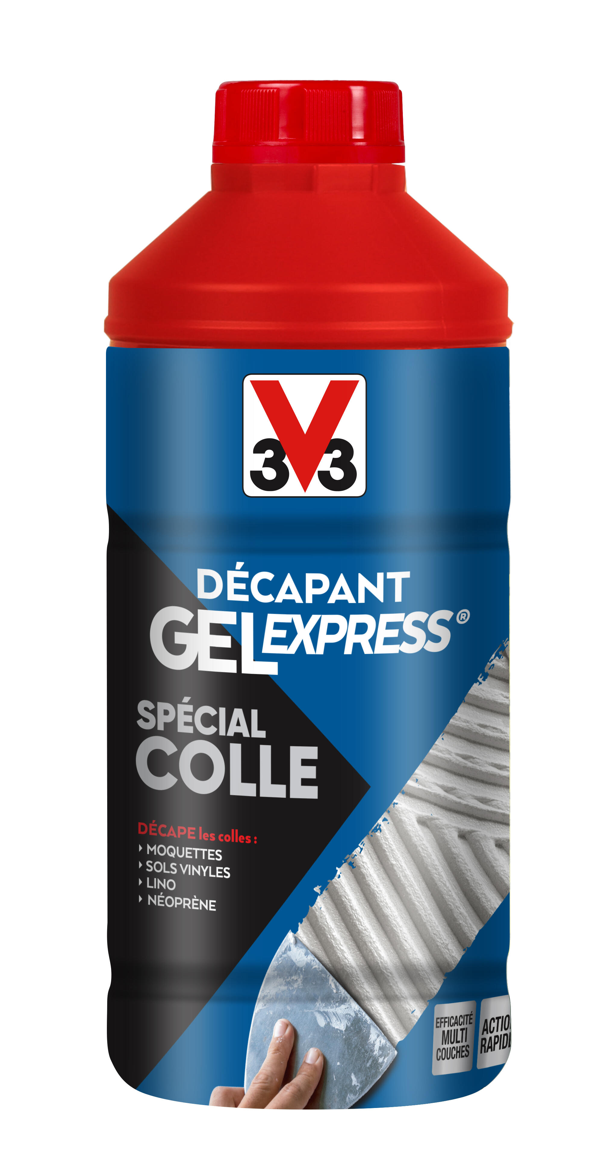 Décapant colle V33 Gel express 1 l | Leroy Merlin