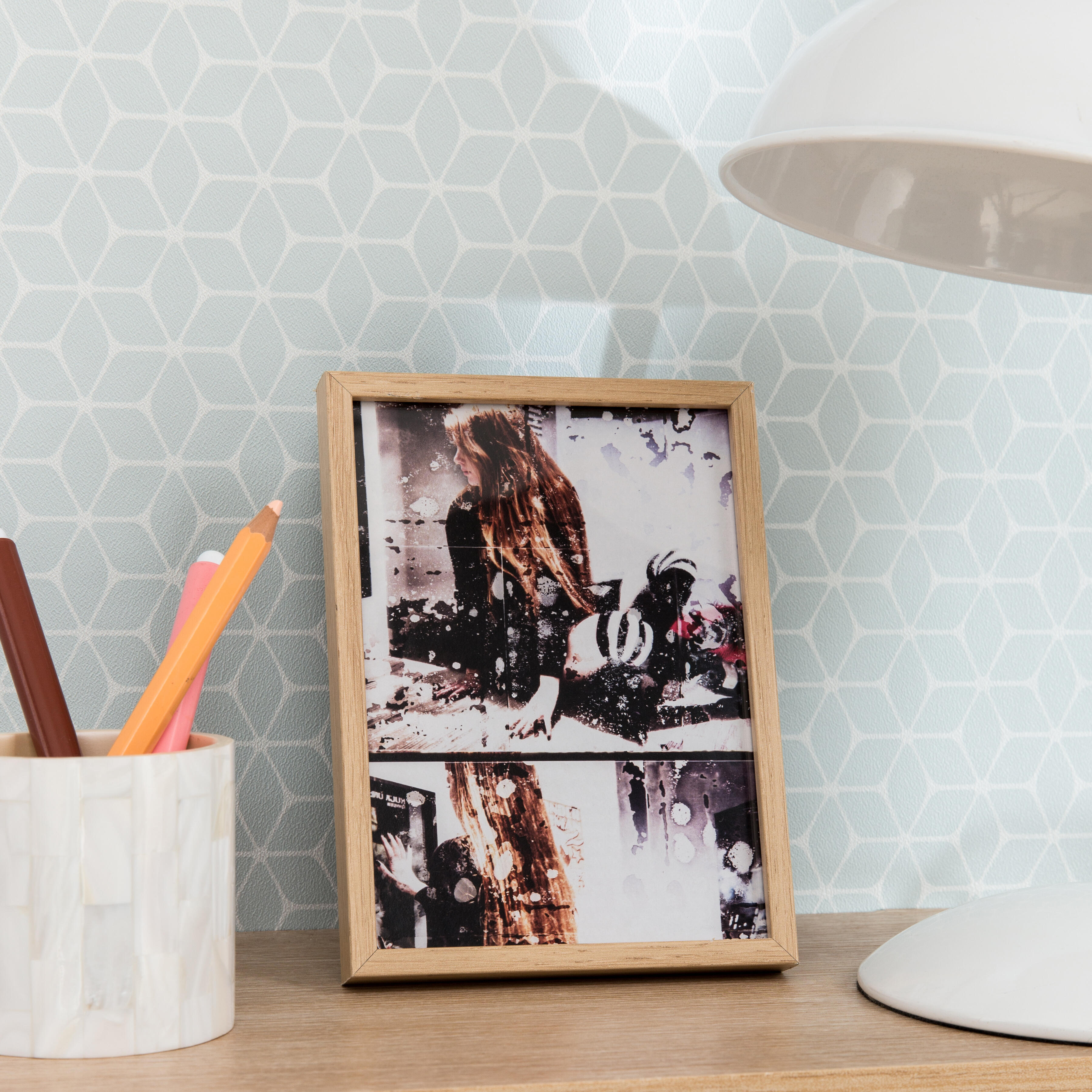 Cadre Accent, H.24 x l.18 cm, aluminium chêne, NIELSEN - 2