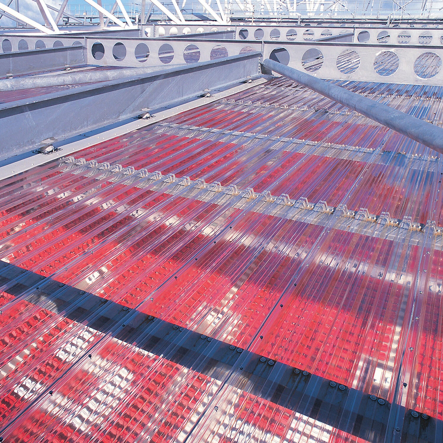 Plaque de couverture, nervuré , transparent, l.105 x L.200 cm, Ep.0.63 mm - 2