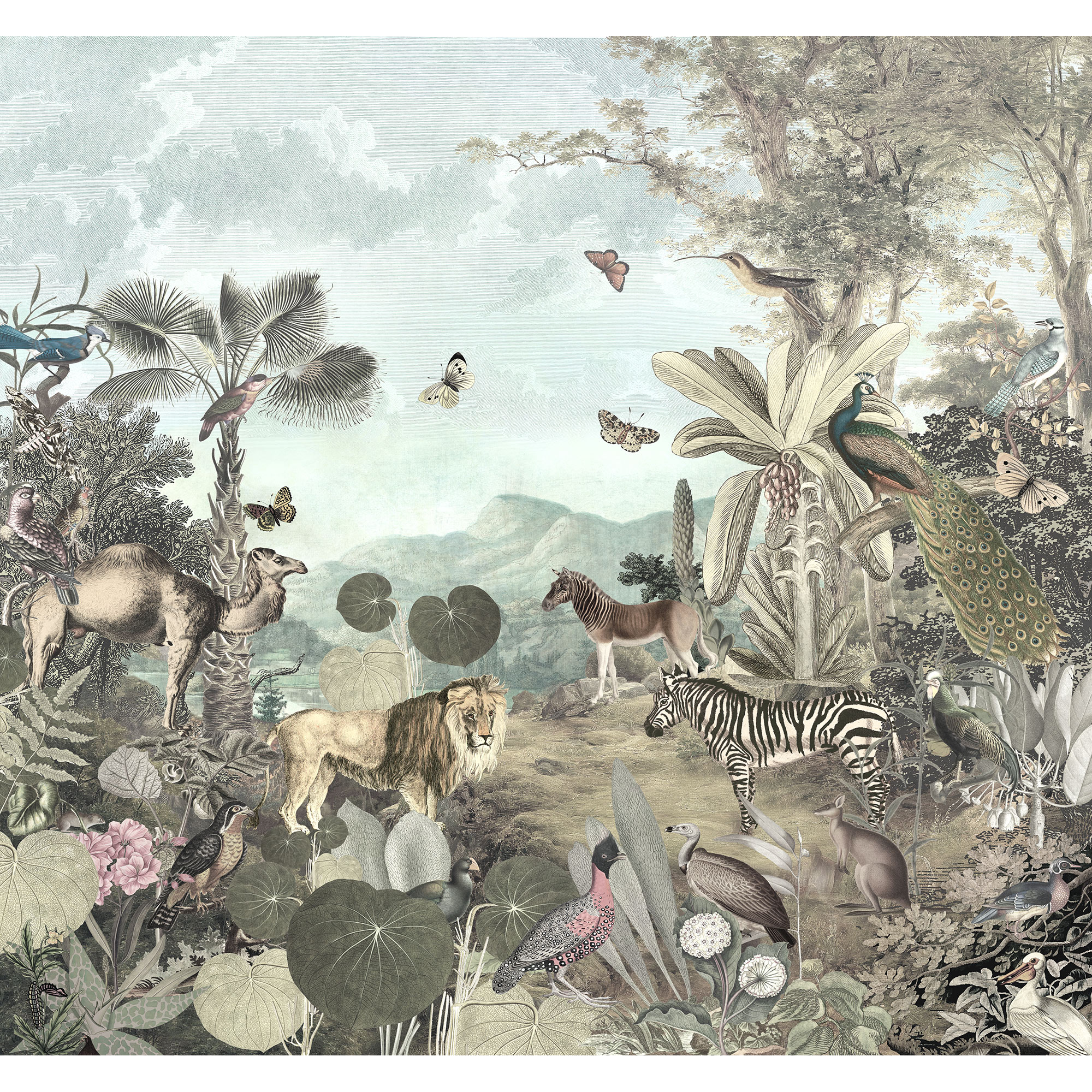 Papier peint panoramique Creation multicolore l.300 x H.280 cm - 2