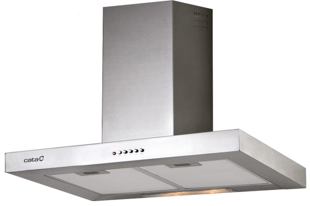 Hotte murale L60 cm CATA S-600 INOX /C gris / argent