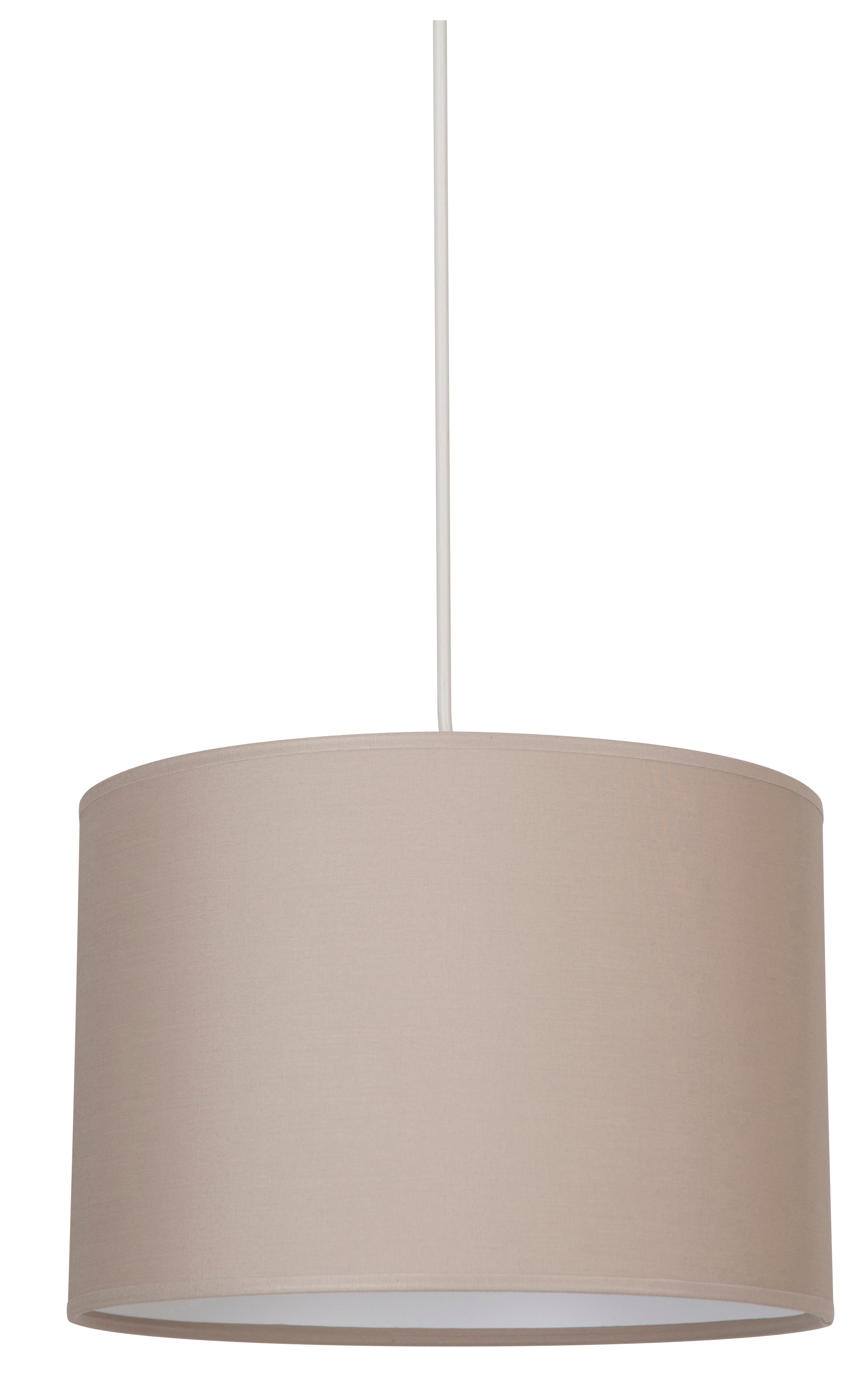 Suspension Cylindre, coton, beige, Diam.28 cm, E27 - 3
