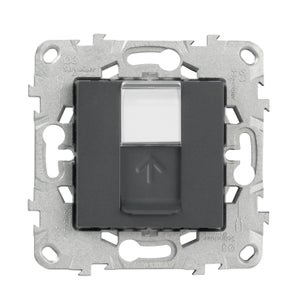 Prise rj45 à assembler Unica, SCHNEIDER ELECTRIC, gris anthracite