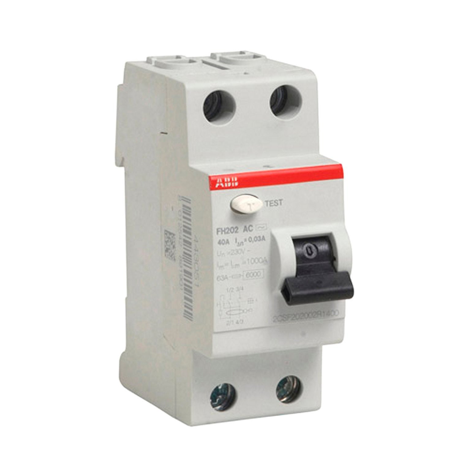 Interrupteur Différentiel Pur Abb 2P 40A 300mA Type AC 2M F427807