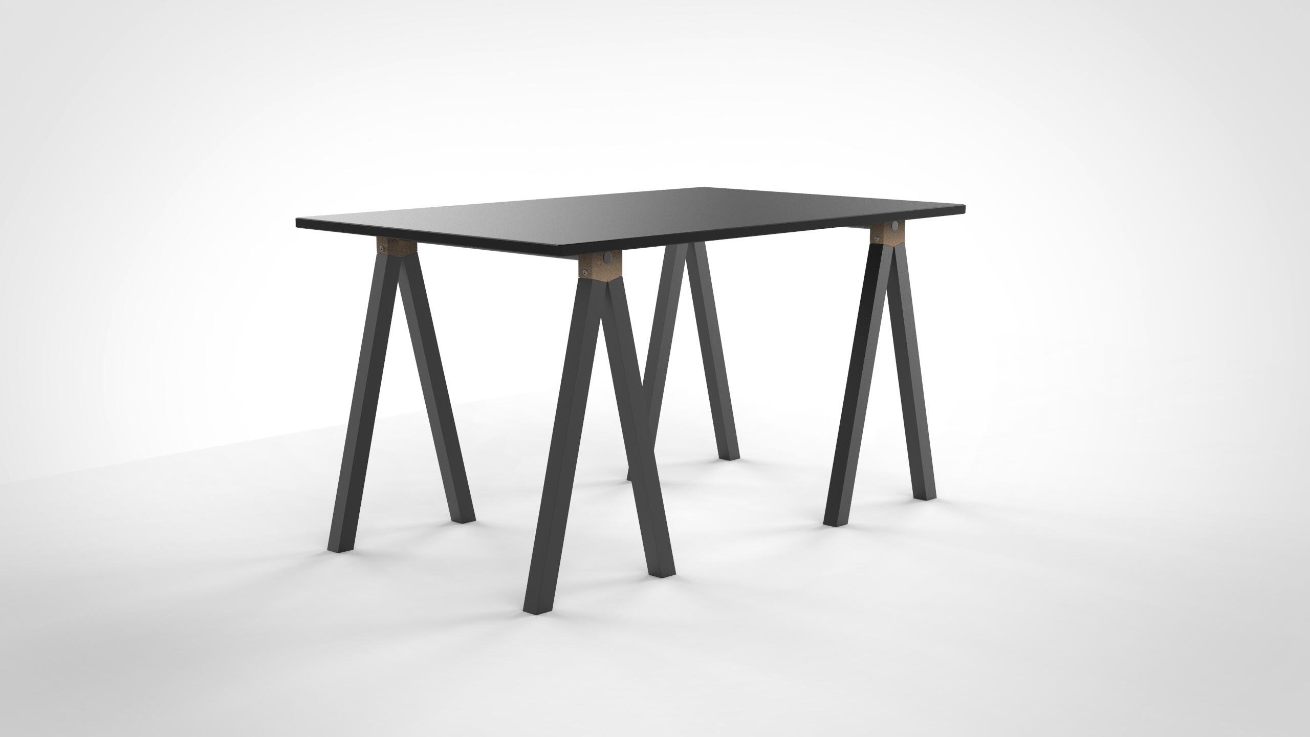 Tréteau bois Aspen design, H.73 x l.70 cm - 5