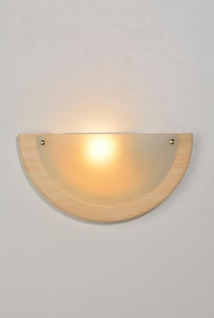 Applique E27, acier / verre, blanc, Ezio, COREP