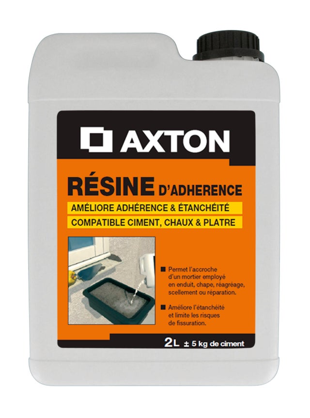 Résine d'adhérence pour mortier prête à l'emploi AXTON 2 l blanc