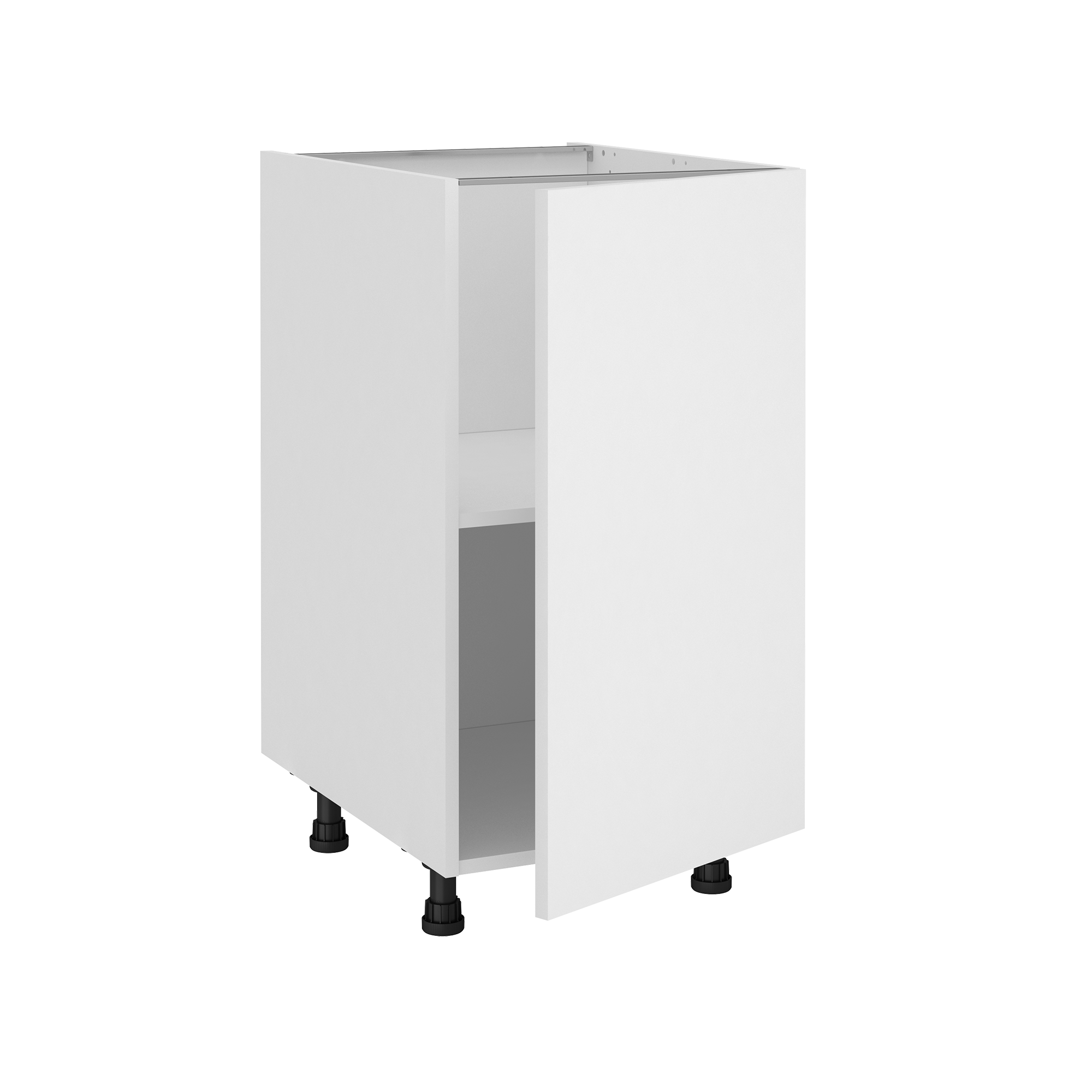Mueble bajo de cocina delinia id sofía blanco 76,8x45 cm 1 pta