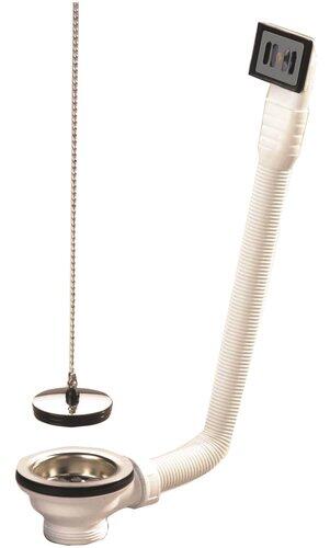 Bonde Avec Trop-plein Pour évier, Chrome, WIRQUIN | Leroy Merlin