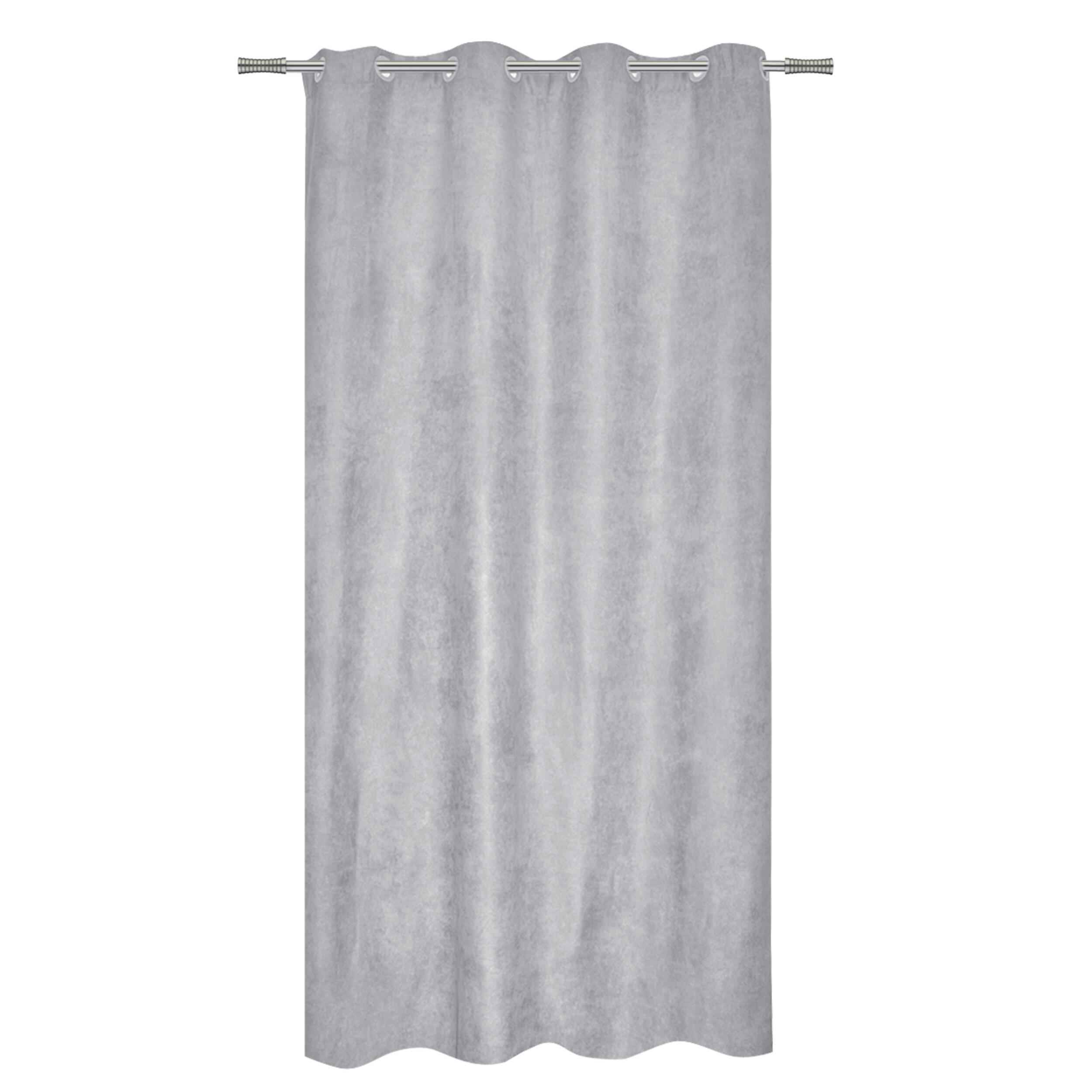 Cortinado ilhós New Manchester 140x280cm cinza Inspire - 3