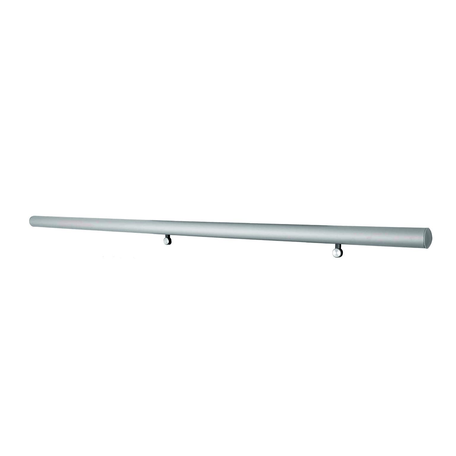 Sistema scorrevole Atena in alluminio grigio anodizzato per anta in vetro, L 200 x H 12 cm - 2