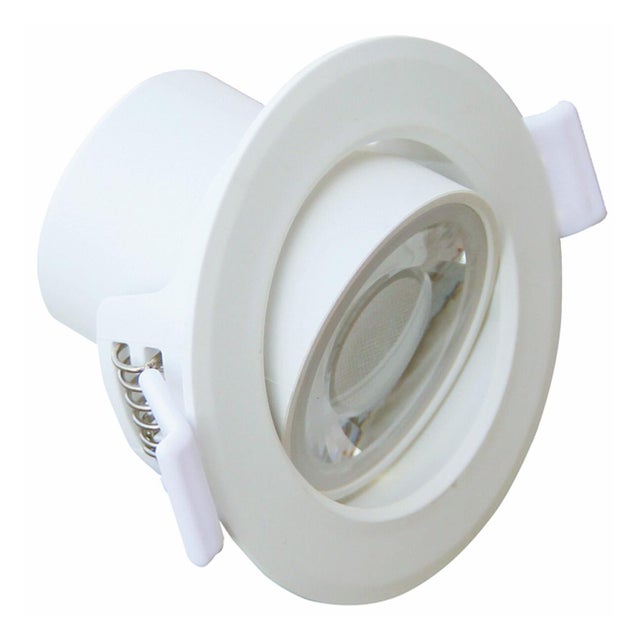 Faretto da incasso con fonte luminosa orientabile GU10 LEXMAN ARIEL bianco Luce bianco naturale