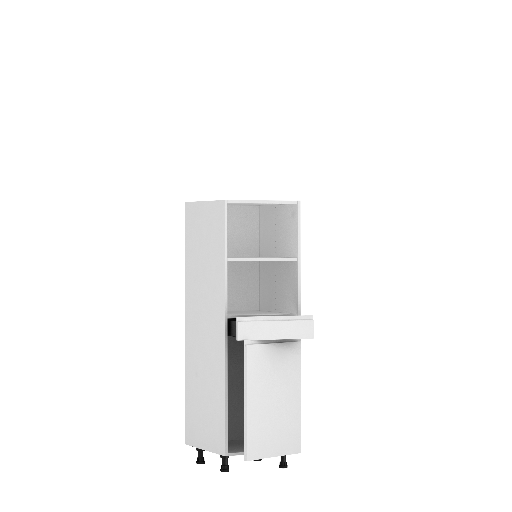 Semicolumna de cocina delinia id tokyo blanco mate 137,6x60 cm 1 caj 1pta