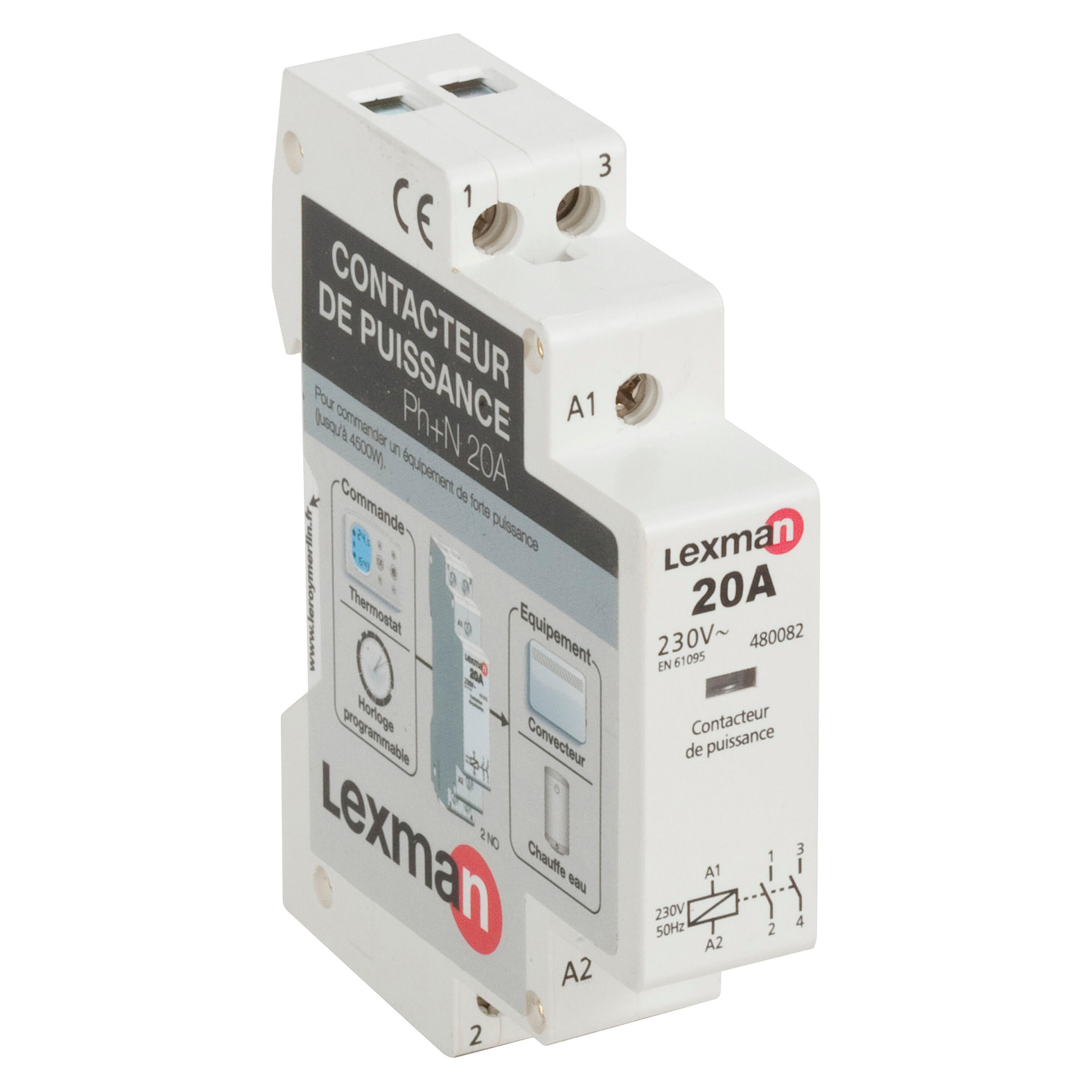 Contacteur Chauffe Eau Jour Nuit Contacteur jour nuit | Leroy Merlin