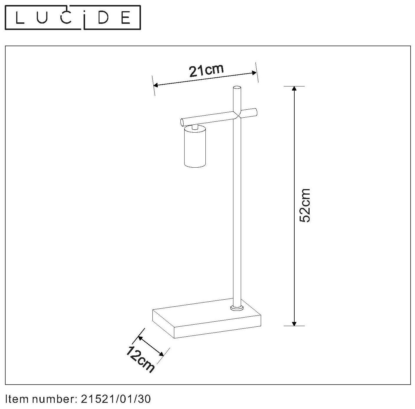Lampe Leanne, acier, H.52 cm, E27 - 5
