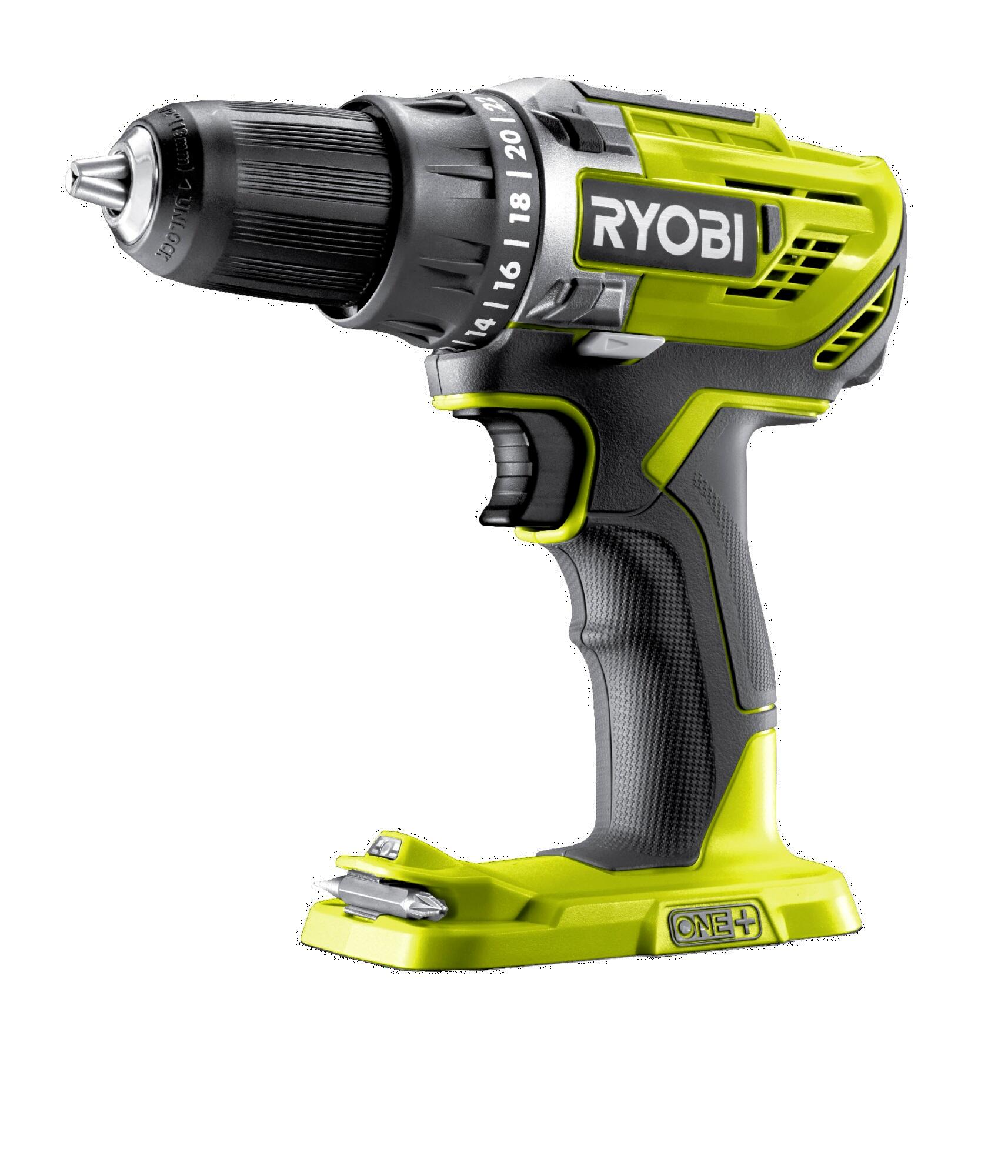 Ryobi Taladro A Batería 18V, Sin Batería, Punta De Atornillar Doble, R18dd3-0 , Leroy Merlin