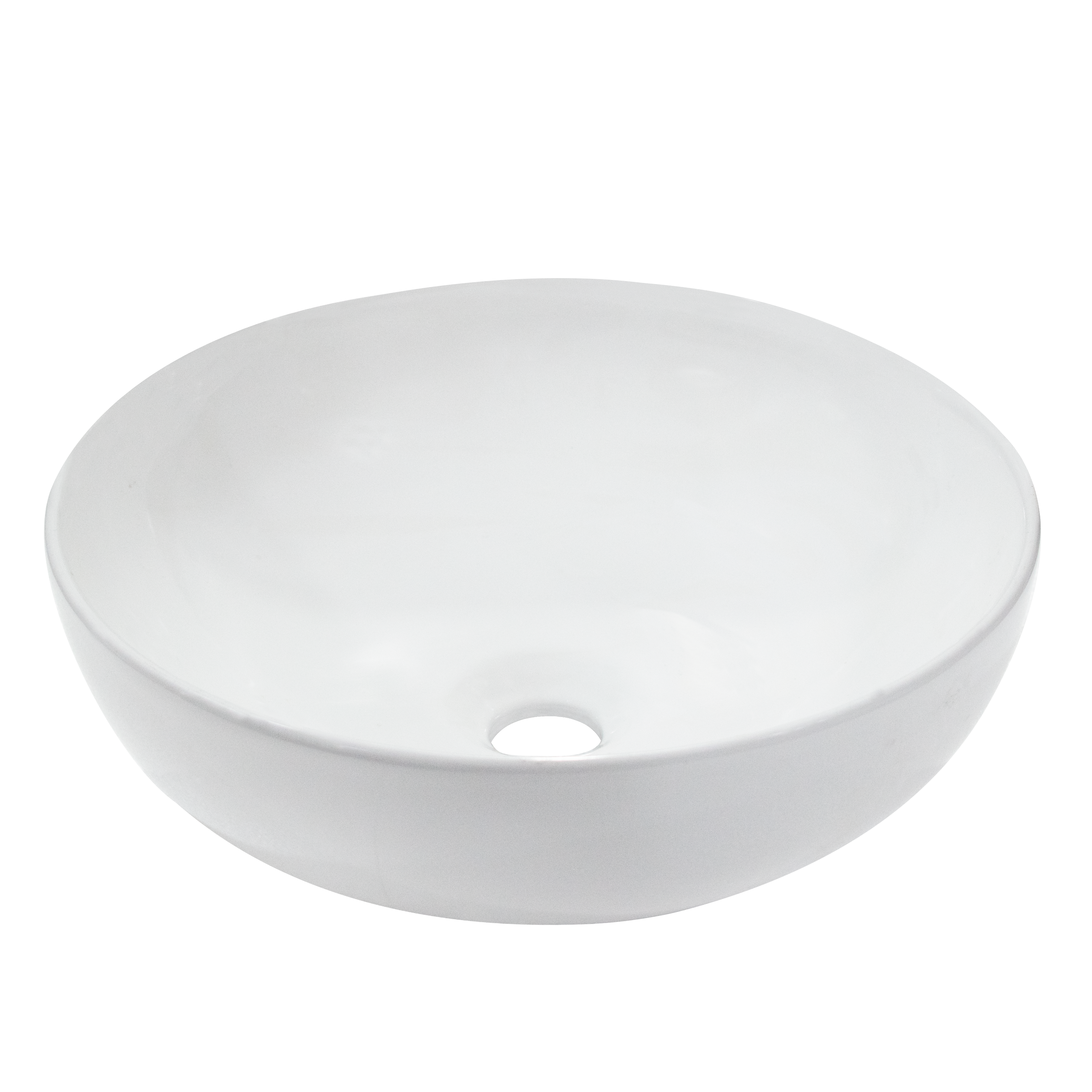 Starbath Plus - Lavabo Blanco de Cerámica - Con Forma Cuadrada - Con  Agujero para Grifo - Medidas 40 x