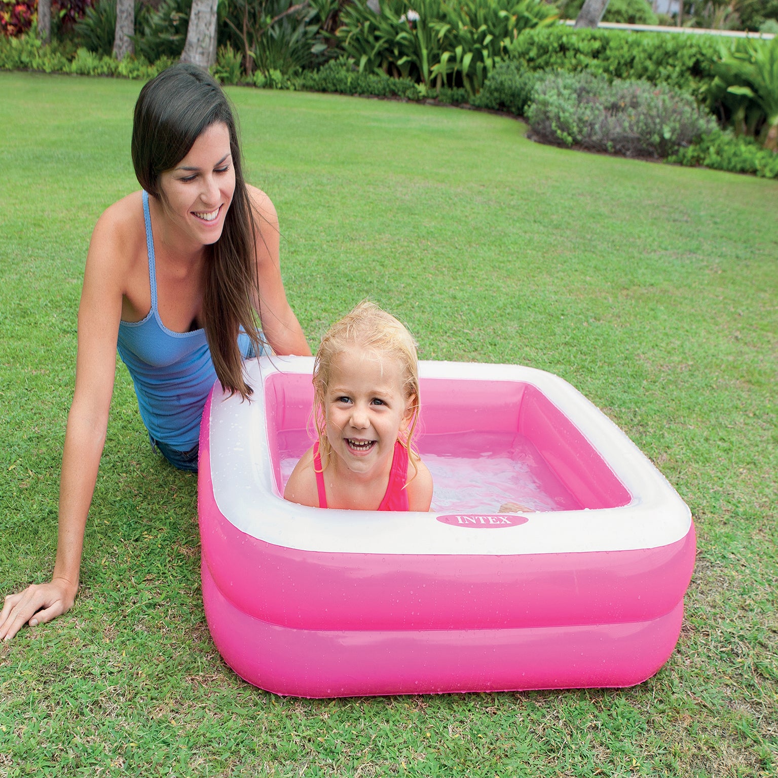 Piscine pataugette gonflable carrée INTEX 85 x 85 x 23 cm - 5