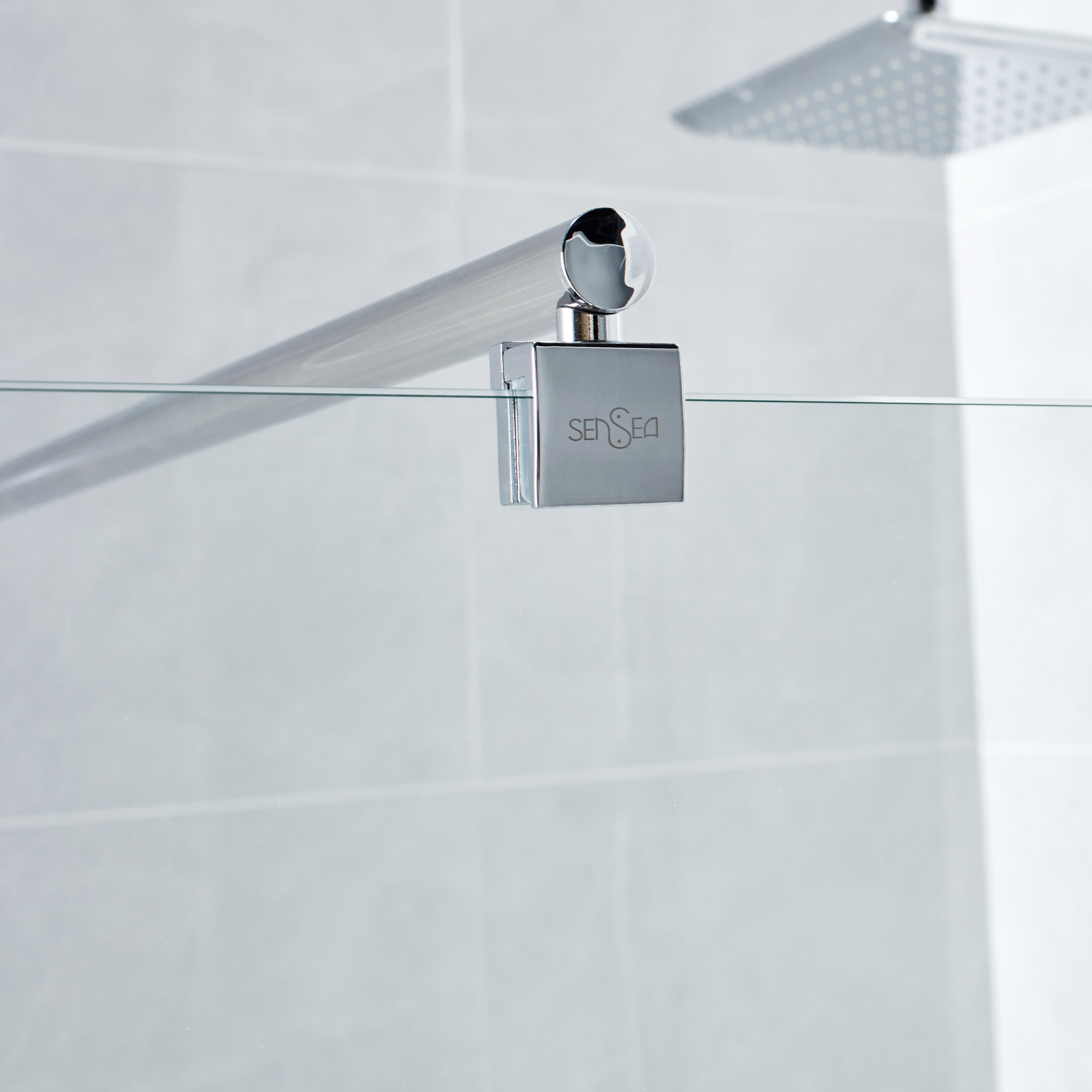Paroi de douche à l'italienne verre sérigraphié, l.70 cm, Ep.6 mm chromé Easy - 7