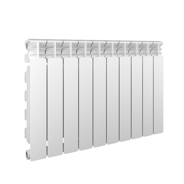Radiateur eau chaude 1100W, l.80xH.55.6 cm Alurad EQUATION horizontal blanc