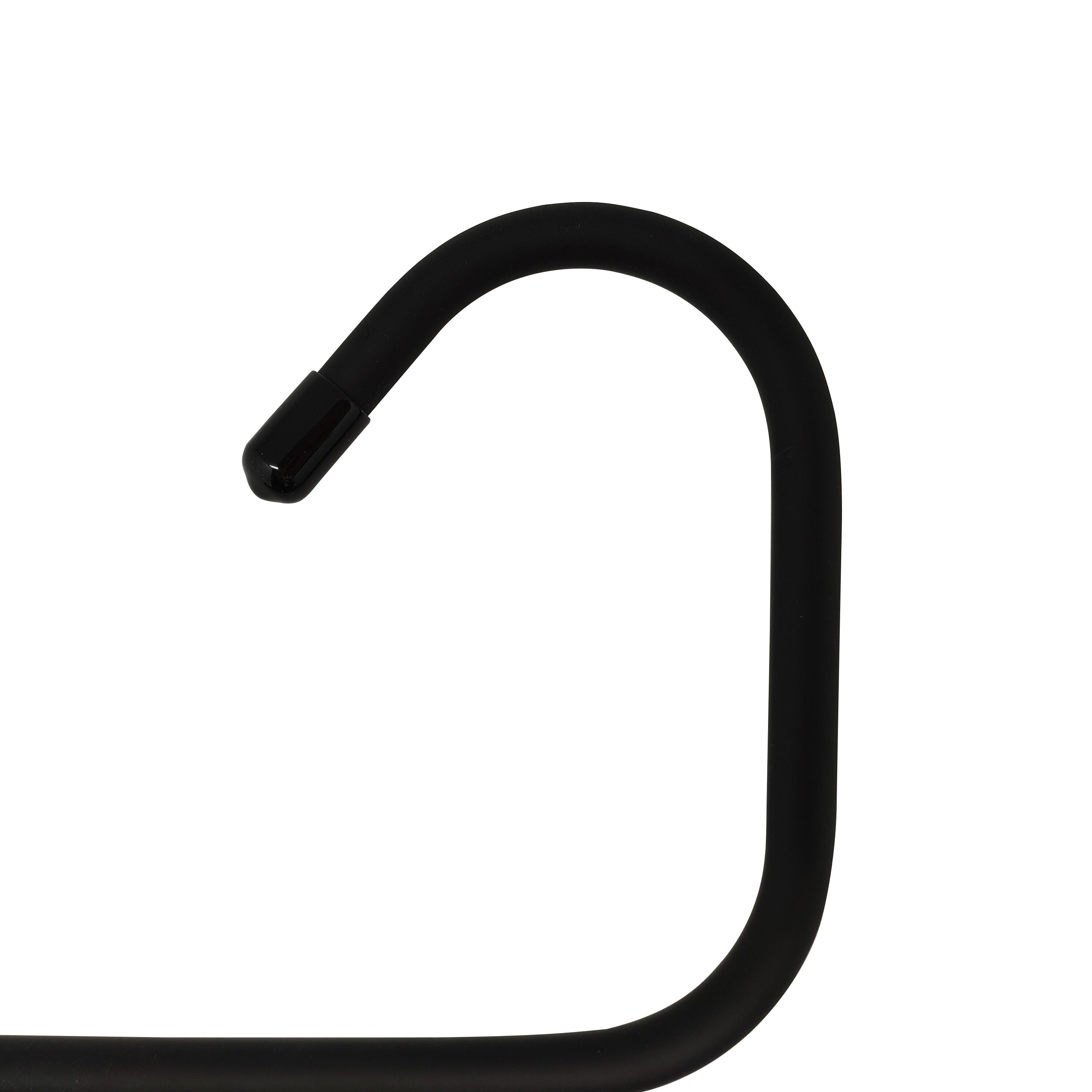 Percha para pantalones SPACEO metalica negro 31x40 cm (anchoxalto) - 7