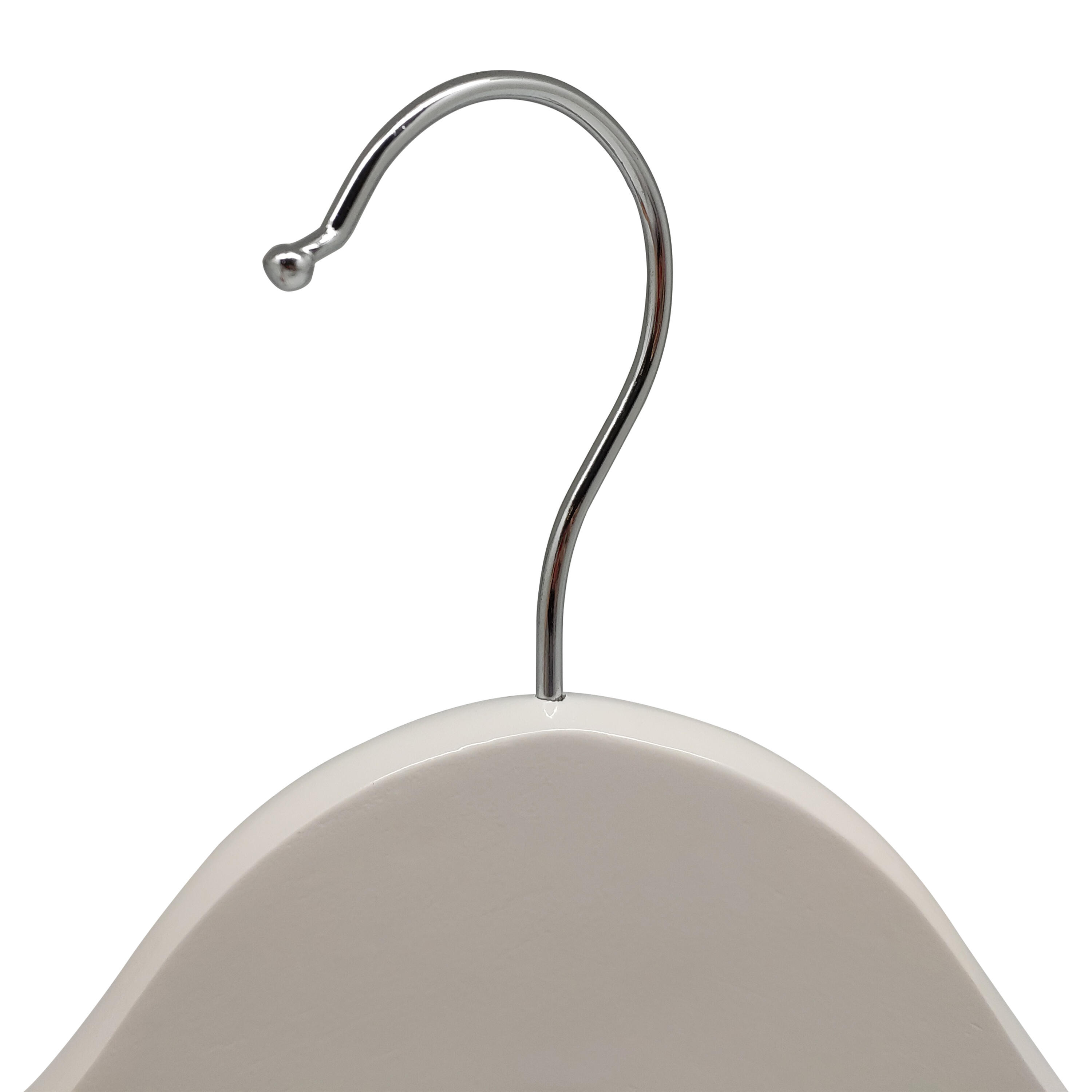 Pack 4 cabides madeira branco SPACEO - 25