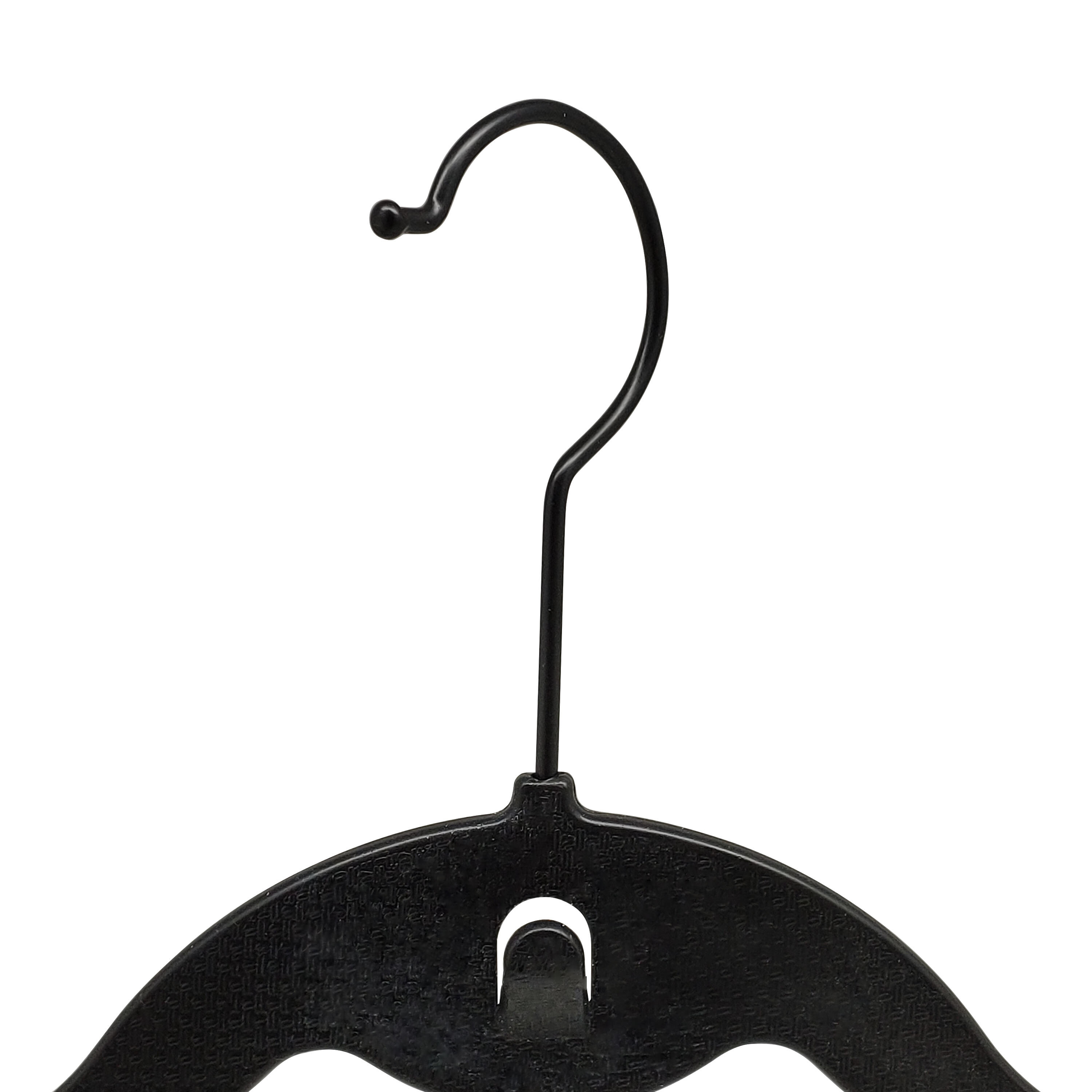 Set di 4 grucce antiscivolo L 45 x H 24 cm nero - 8