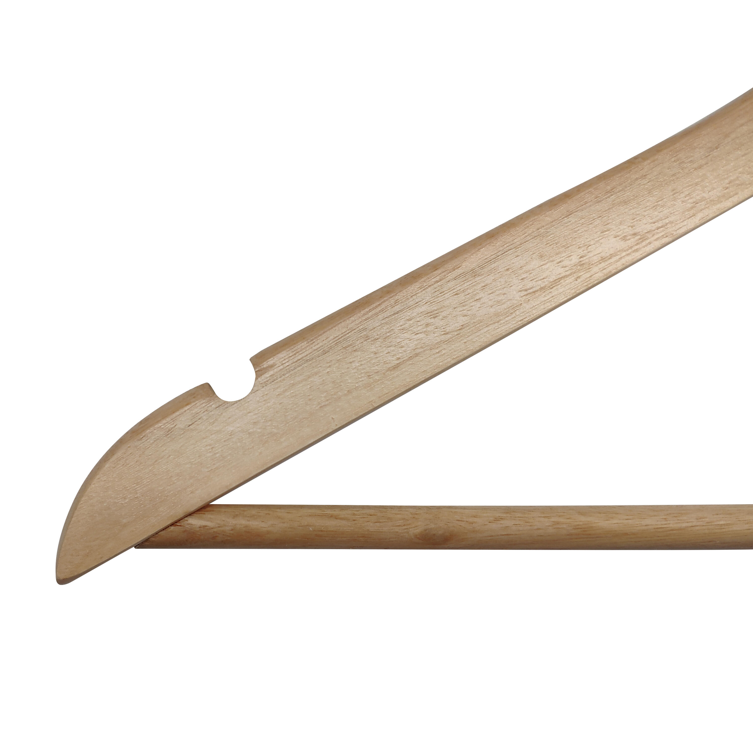 Pack 8 perchas SPACEO de madera FSC natural 44.5x23 (anchoxalto) - 21