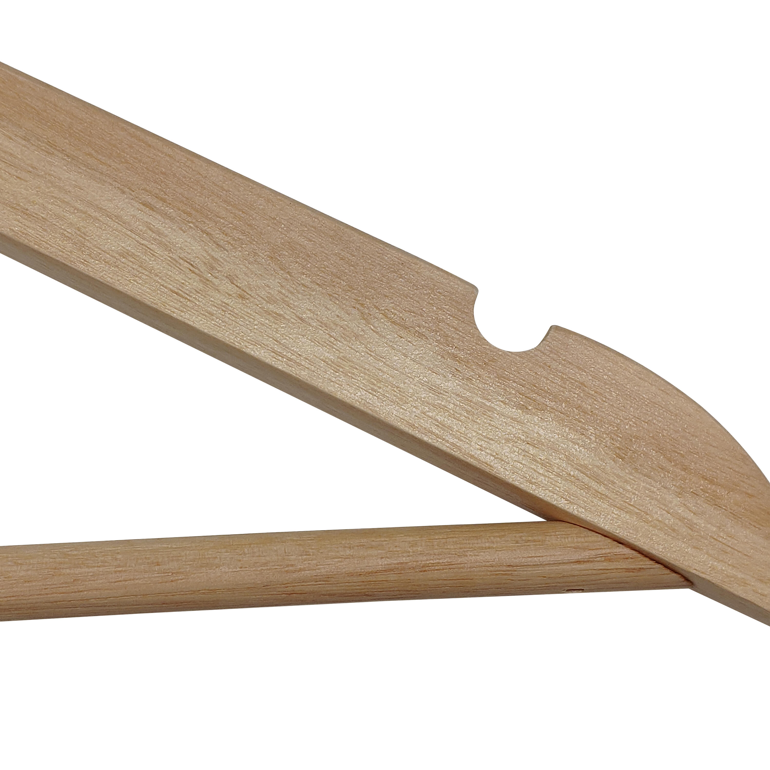 Set di 4 grucce antiscivolo in legno SPACEO L 44.5 x H 23 cm marrone - 41