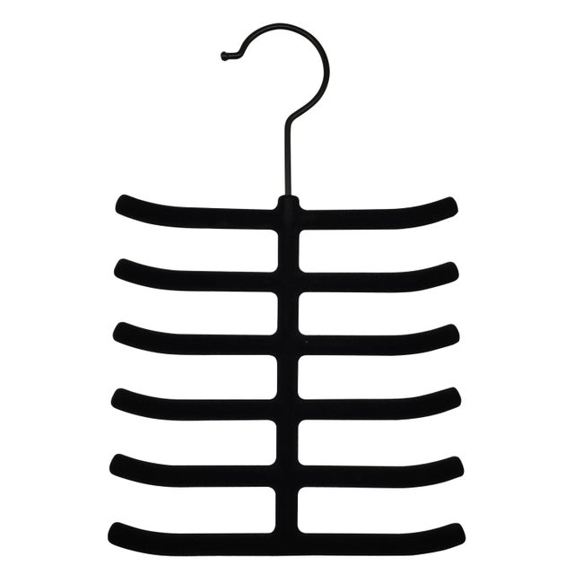Percha para corbatas SPACEO negro 25x16 cm (anchoxaltoxfondo)