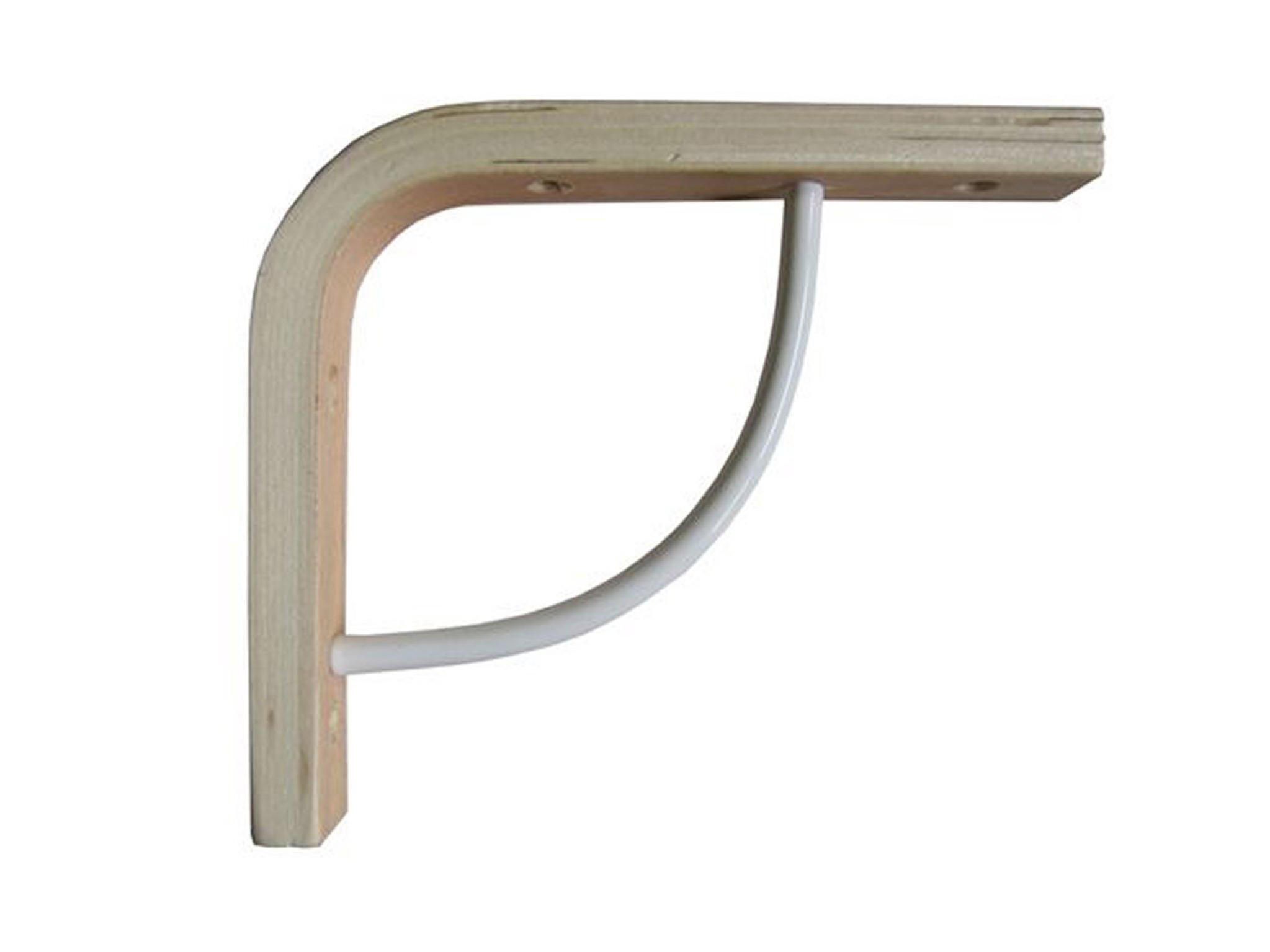 Equerre Multi + bois brut naturel, H.18 x P.25 cm - 2