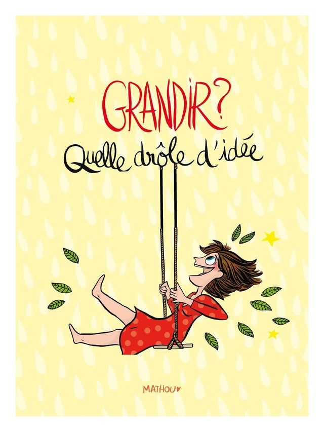 Impression sans cadre Mathou Pod - Grandir, jaune & rouge l.50 x H.70 cm