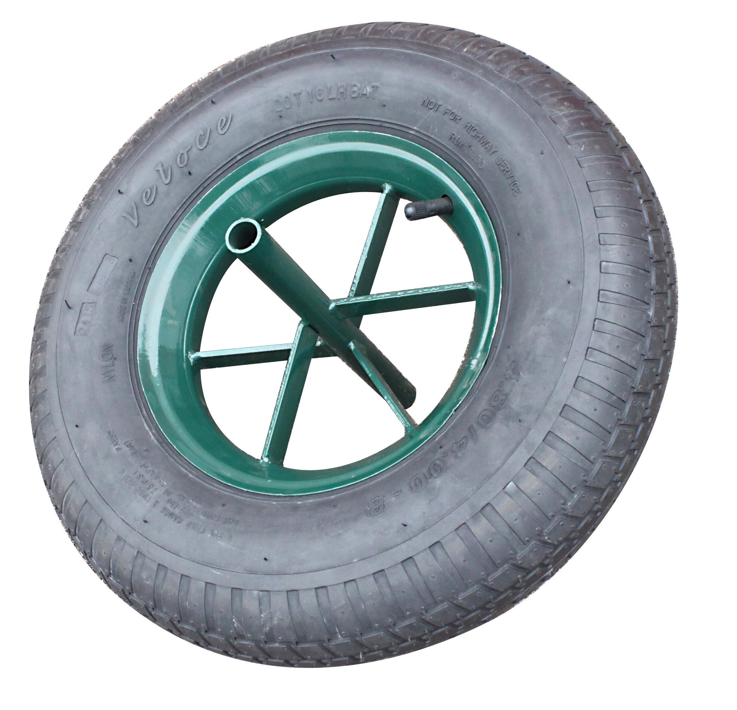 Roue en caoutchouc pneumatique 3.50-8 4.00-8 Brouette de pneu et roue -  Chine Brouette Roue, Roulette