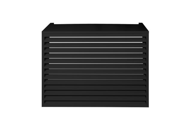Cache climatiseur extérieur Aluminium Anthracite 102 x 78 cm - DEVAUX