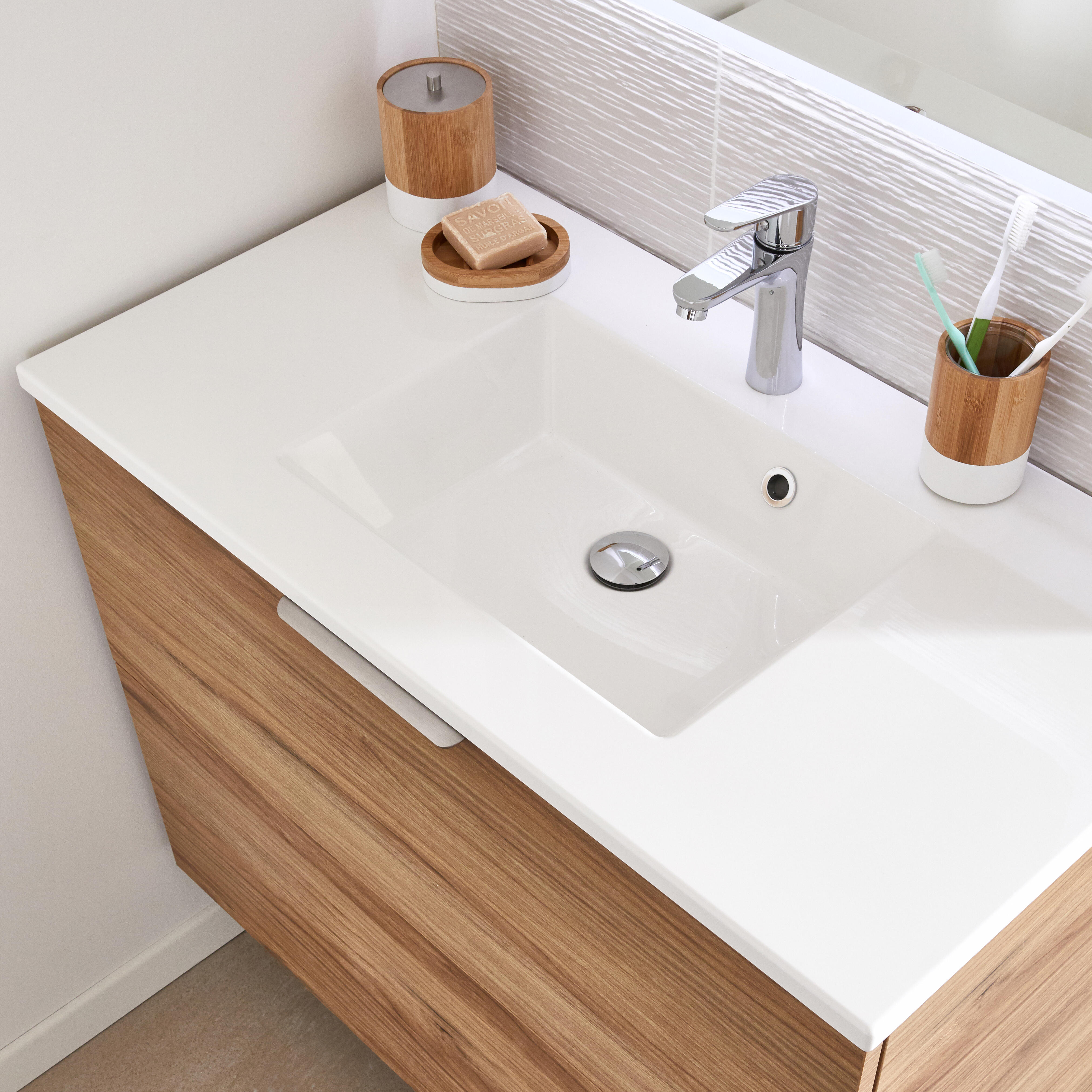 Poignée de meuble INSPIRE Neo chrome brossé l.20 - 4