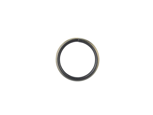 Lot de 10 anneaux pour tringle à rideau Néo 20 mm acier laiton brossé