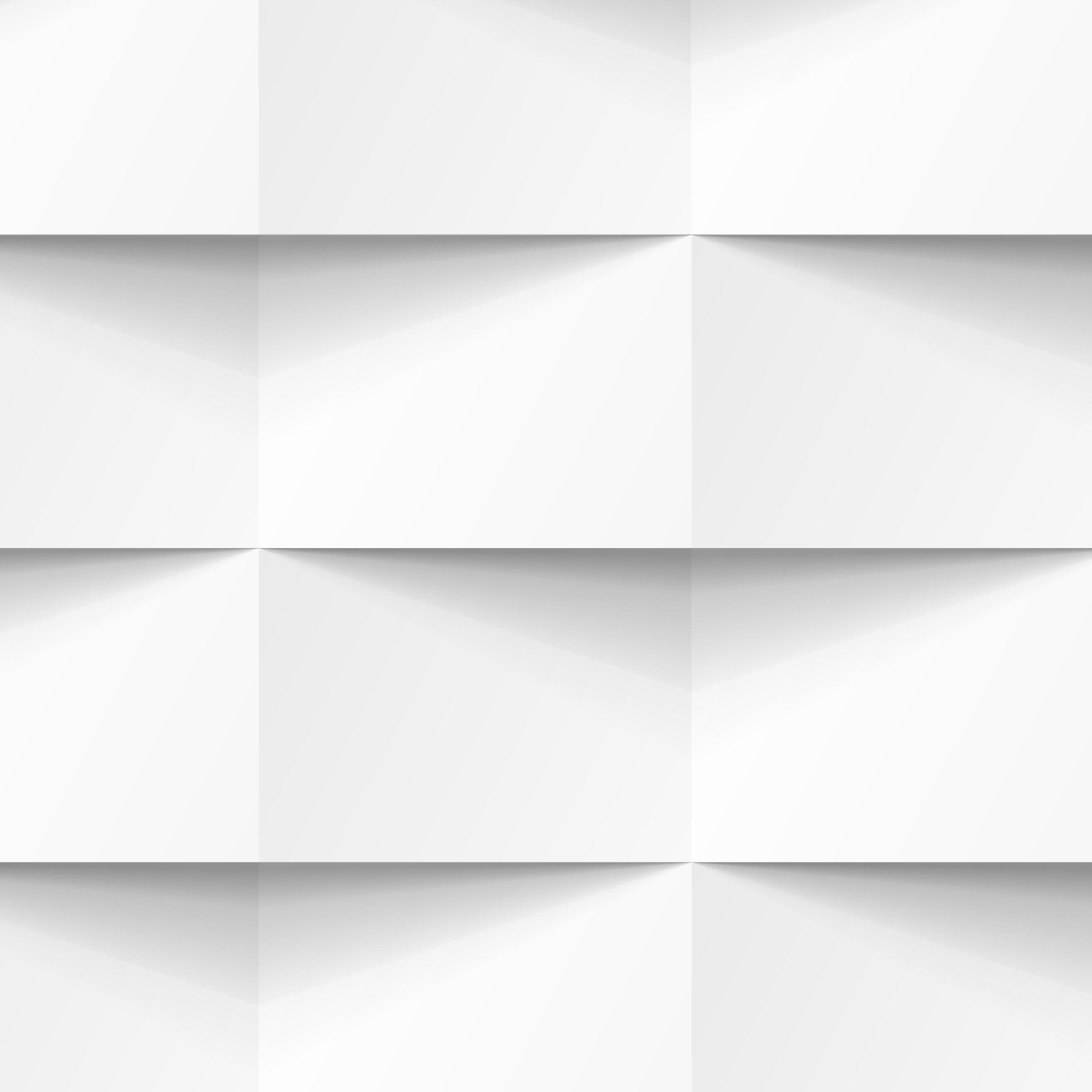 Papier peint vinyle sur intissé 3D Origami blanc - 2