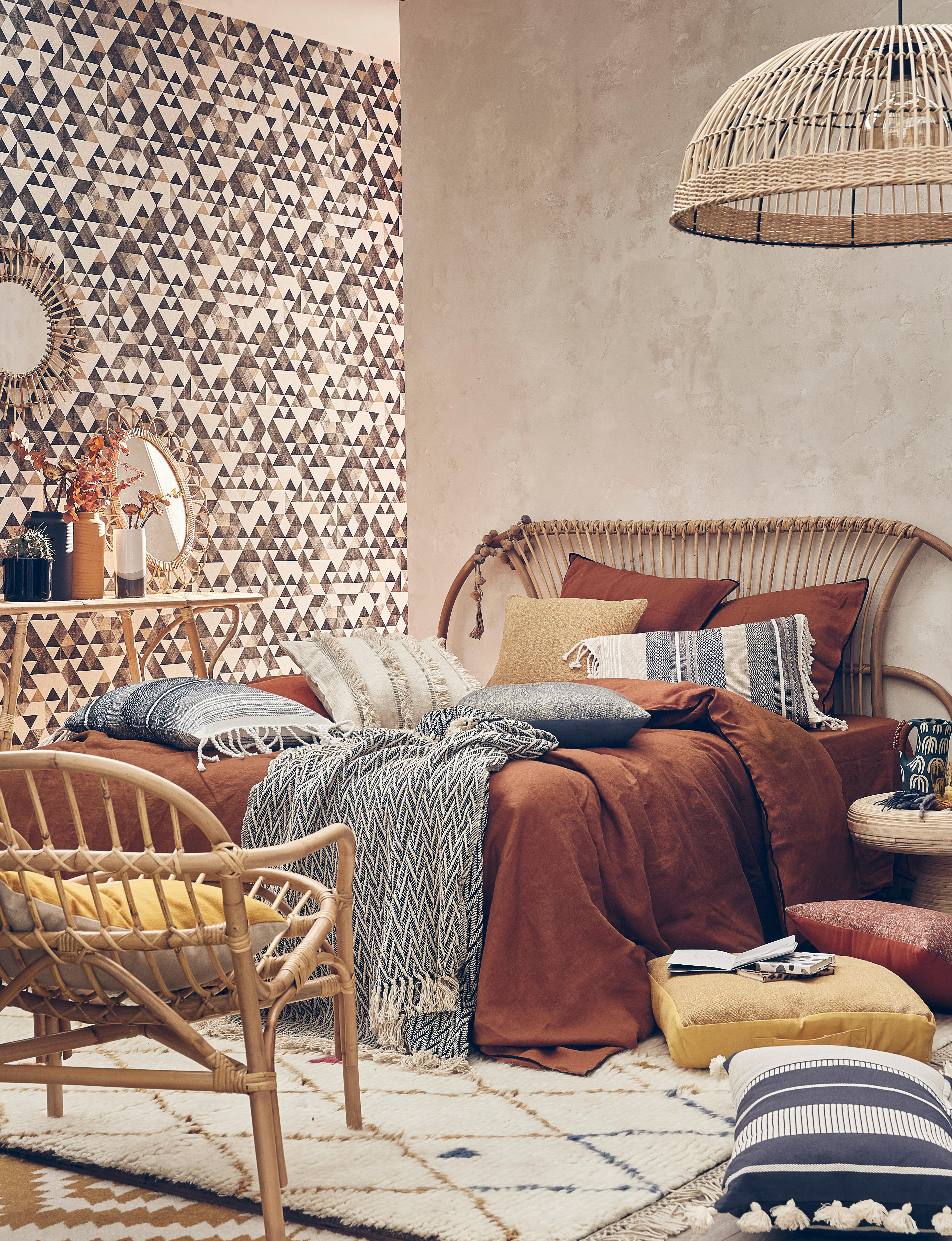 Coussin Casimir, noir / blanc l.40 x L.70 cm INSPIRE - 5