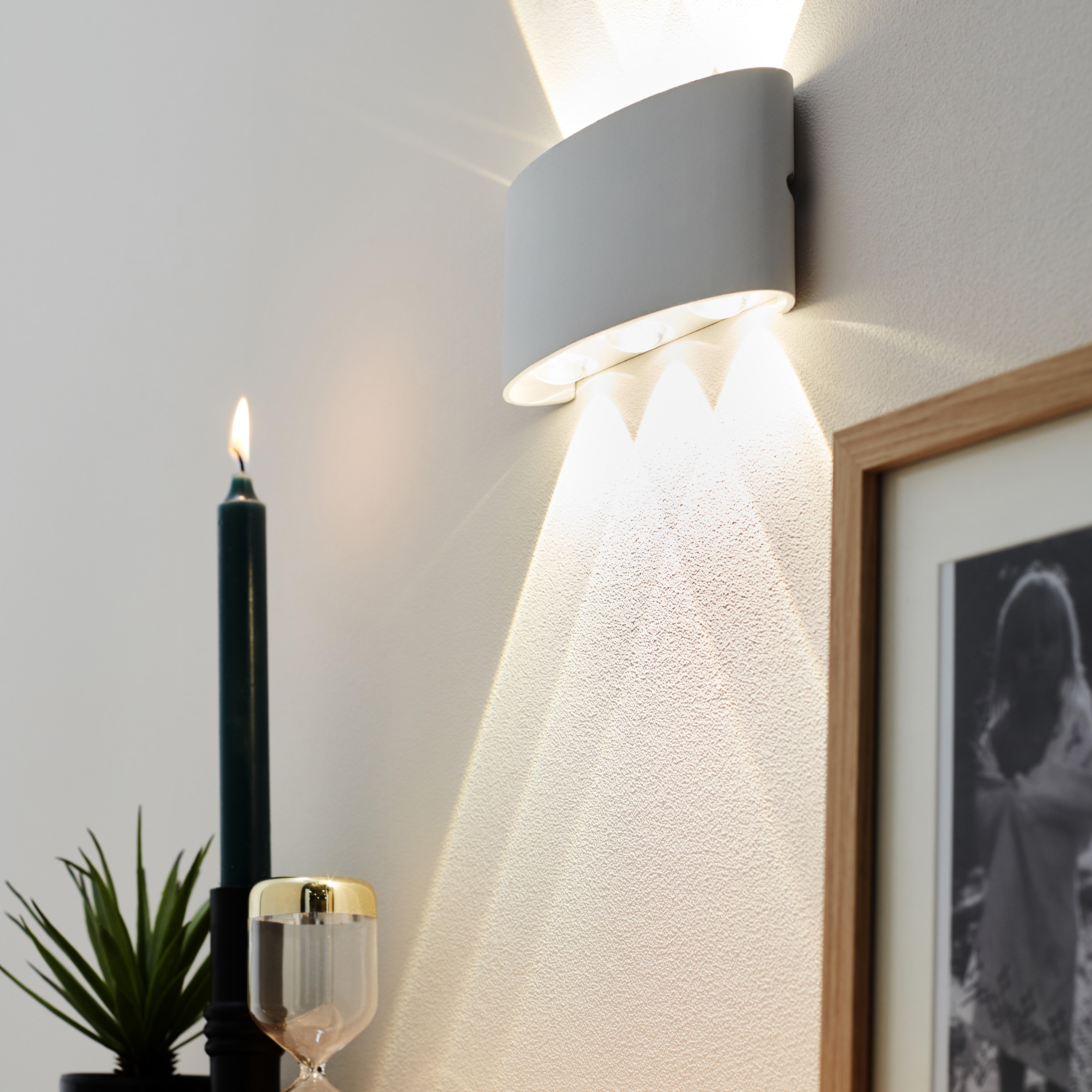 Applique LED Squeezy 8cm 720 lumens blanc chaud, blanc LUSSIOL - 2
