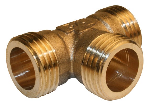 Té pour tuyau cuivre à visser M/M / M, 3/8