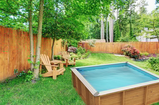 Piscine Pistoche BWT MYPOOL, carrée, L.2,26 x l.2,26m x H.67 cm