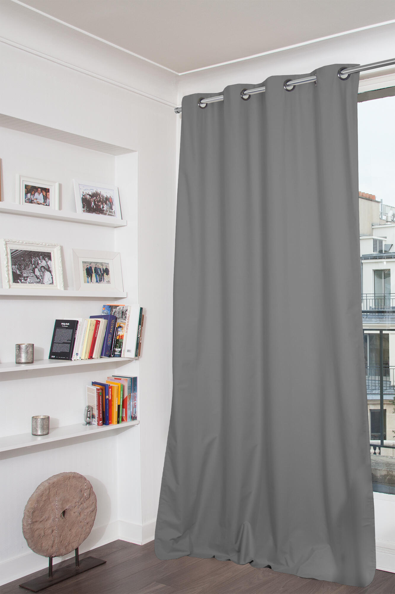 Rideau occultant, Dream, gris H.250 x l.135 cm - 2