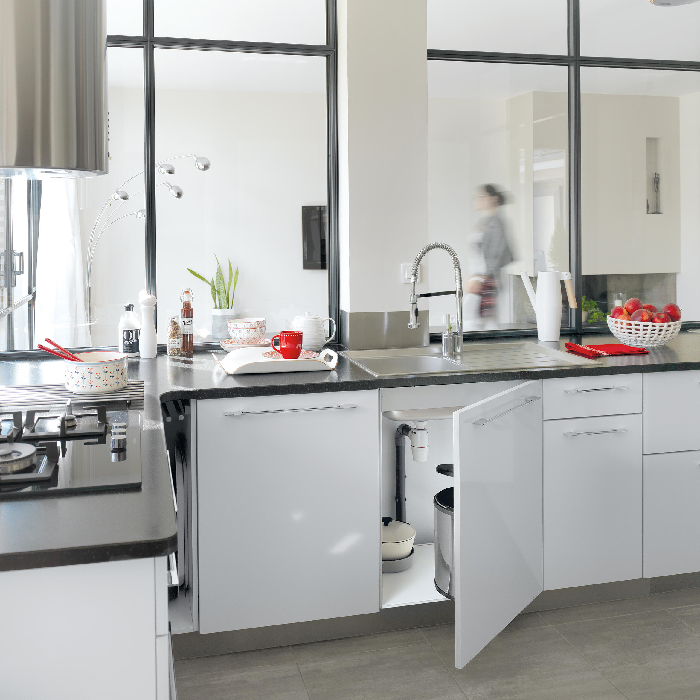 Siphon pour évier 1 cuve Diam.1