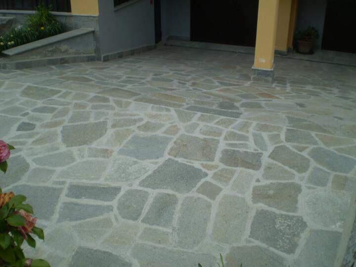 Opus en quartzite, gris/vert L.100 x l.100 cm Ep.30 mm - 2