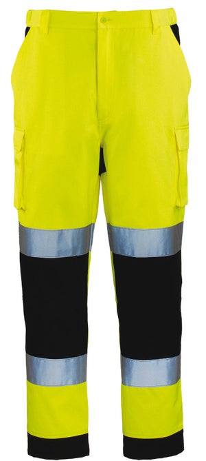 Pantalon Ceinture Canvas PLANAM Taille 46 - Gris/noir - 65% Polyester 35% Coton