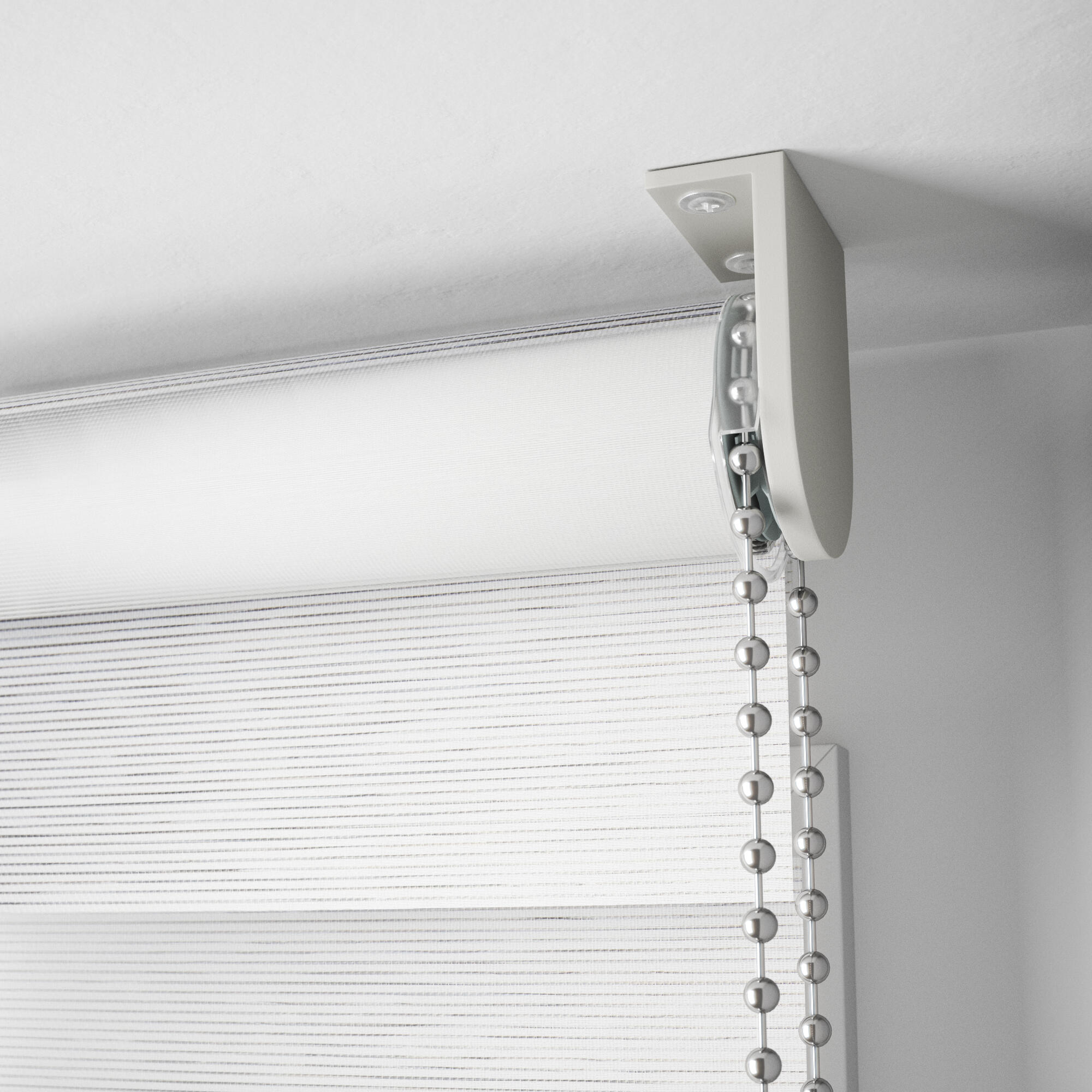 Store enrouleur jour/nuit Natural blanc, l.55 x H.160 cm, DECOSOL DELUXE - 7