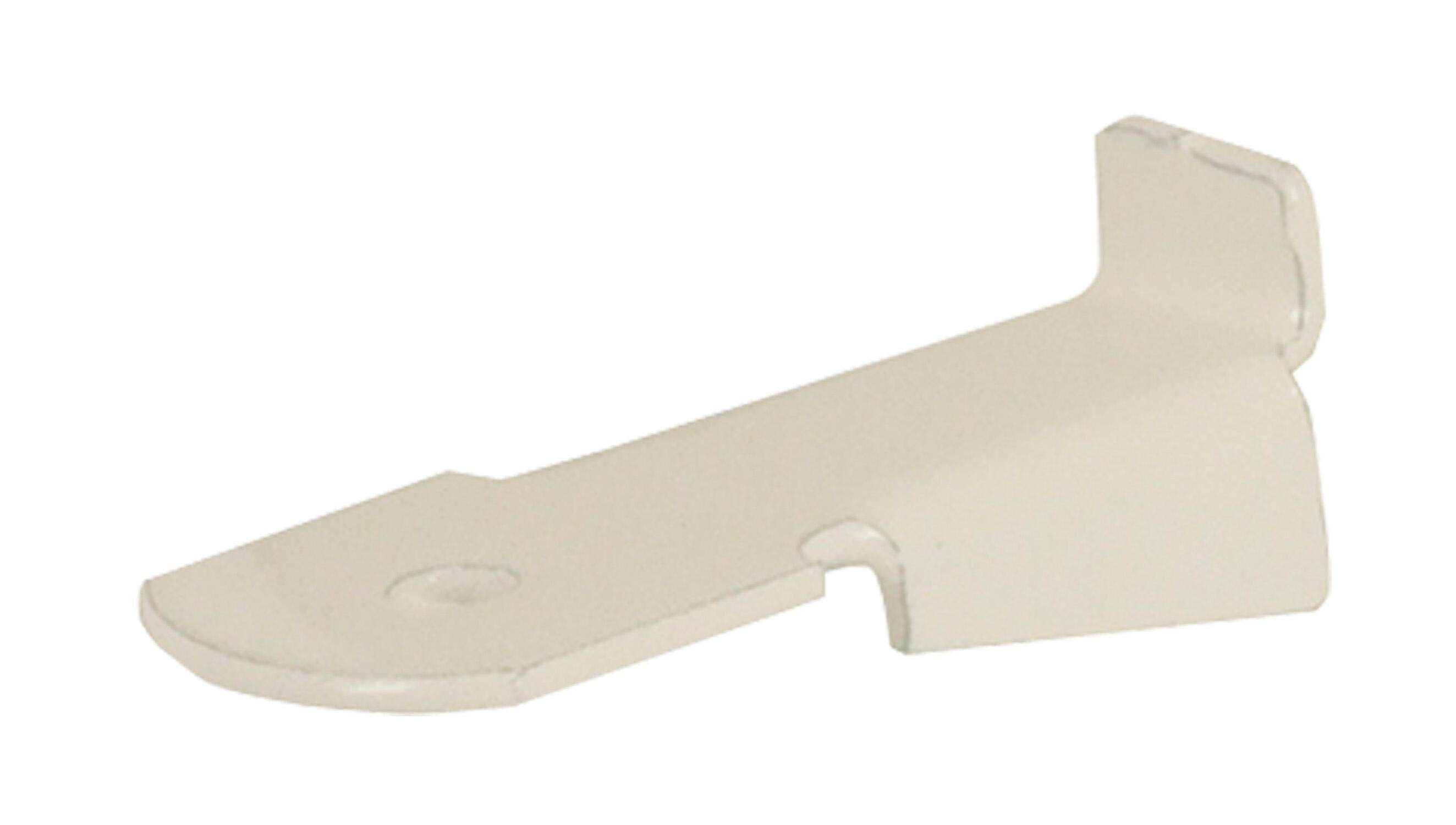 Taquet d'étagère, acier blanc - 2